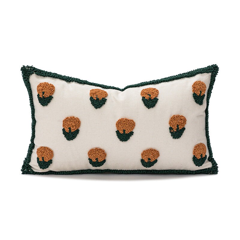 Canvas Tufted Pillow Cover, Square Sofa Decorative Throw Pillow Cover, Home Decor, Home Gift