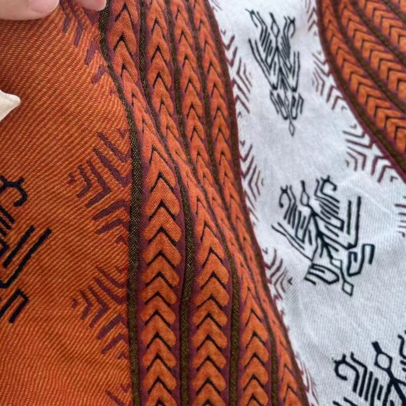 Boho Cotton Blanket 100% Cotton Bedcover Sofa Blanket,Throw with Tassels Bed Woven Cotton Blanket,Home Decor