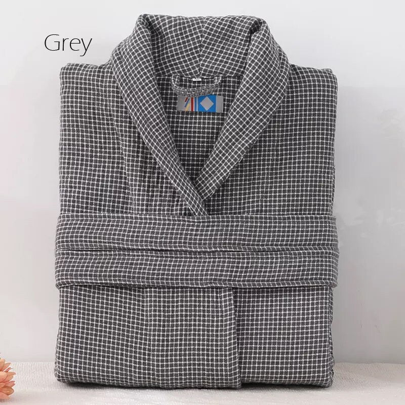 Cotton robe,Cotton kimono nightwear couple robe, Bathrobe for birthday gift & Anniversary gift,Housewarming gift.