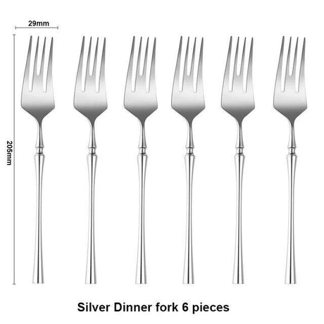 Antique Silver Mirror Finish Cutlery Set