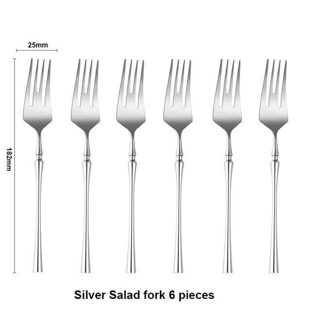 Antique Silver Mirror Finish Cutlery Set
