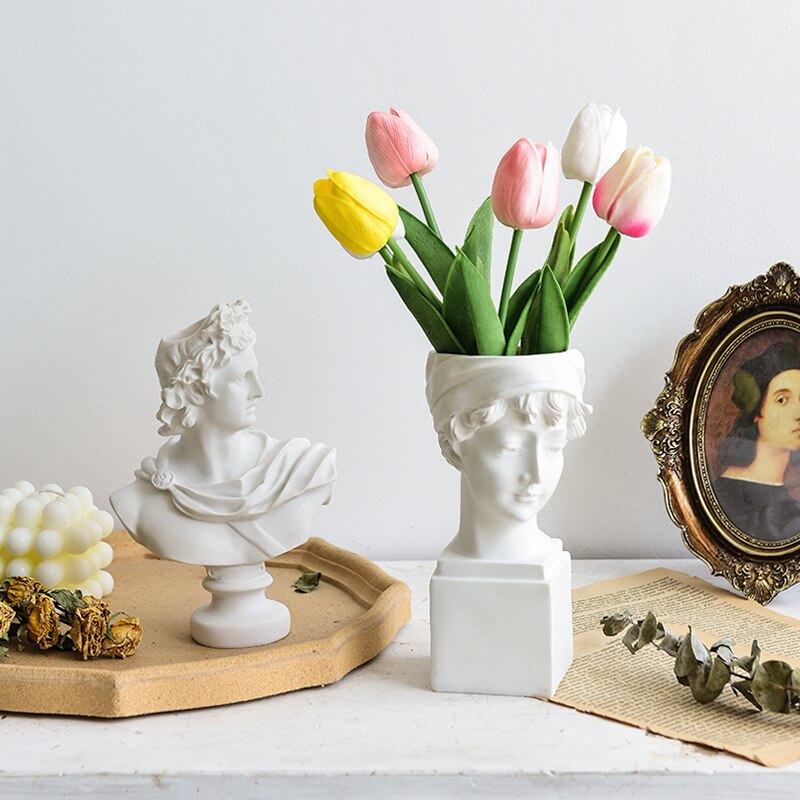 Greek Portrait Sculpture Vase