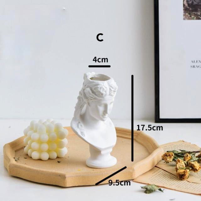 Greek Portrait Sculpture Vase