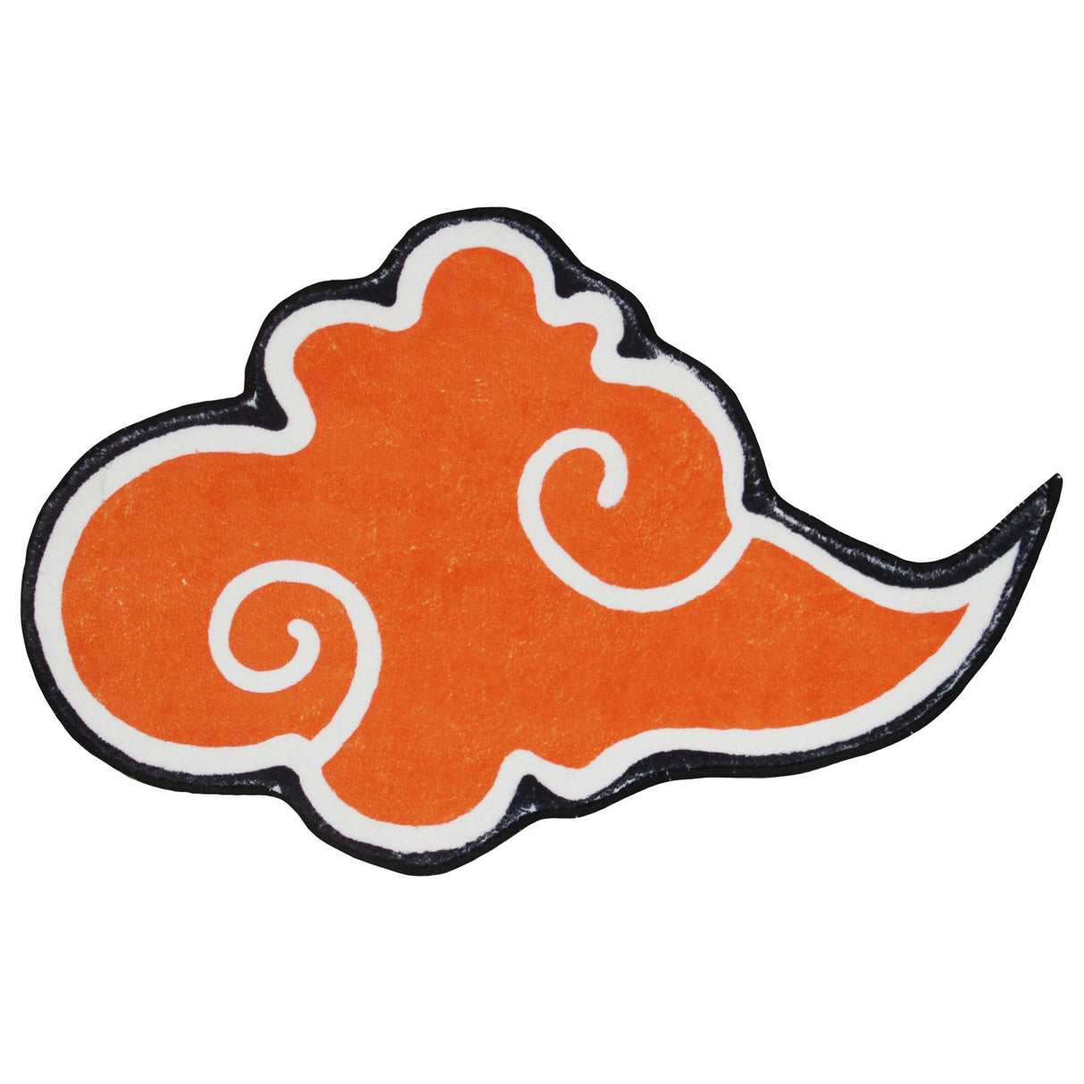Orange Cloud Tufted Rug – Irregular Shaped Cartoon Carpet Inspired by Asian Ink Motifs