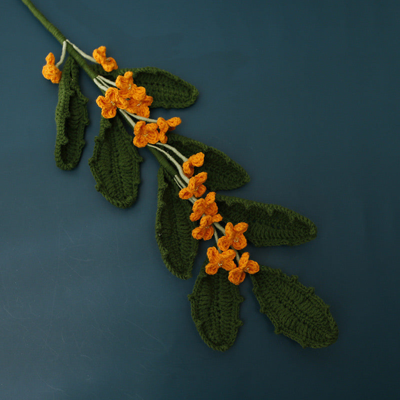 Artificial Handmade Crochet Osmanthus Fragrans