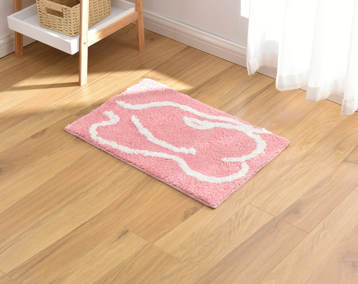 Feblilac Pink Naked Back Bath Mat, 15.7″x23.6″, Non Slip Bathmat, Pink Bathroom Rugs, Anti Slip Toilet Mat, Soft Thick Bathroom Carpet, Art Bathroom Mats, Best Bath Rugs, Hot Shower Mat Non Slip, Toilet Rug