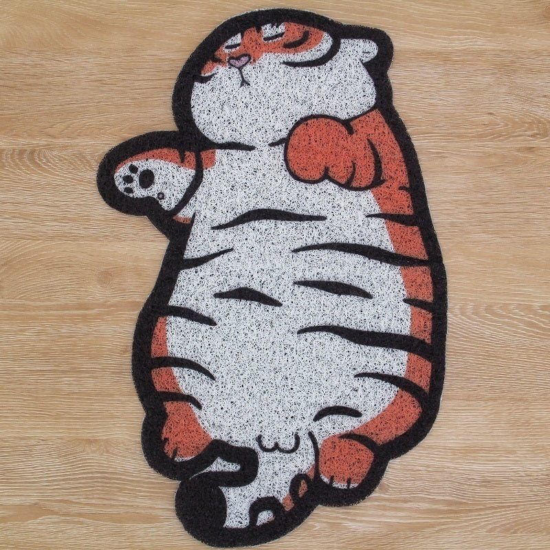Lovely Sleeping Tiger Door Mat