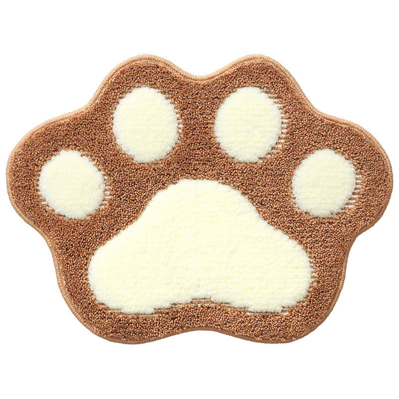 Brown Cat bath mat