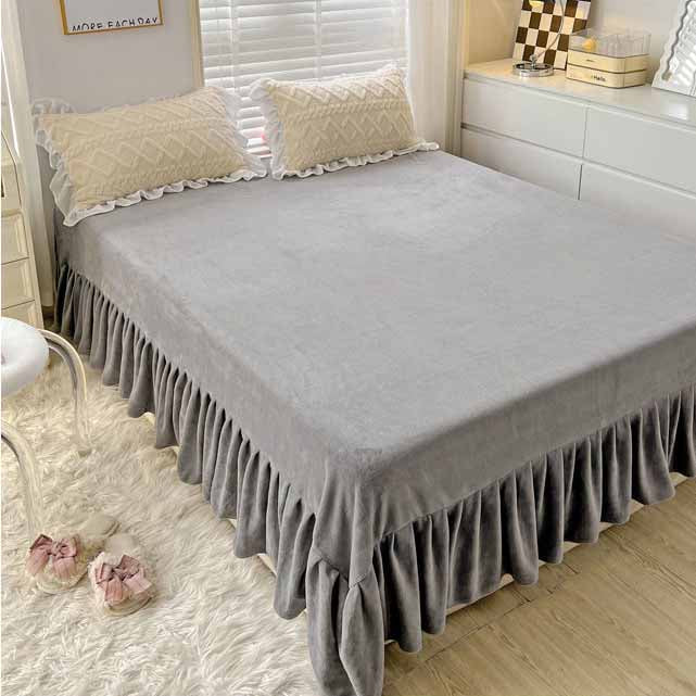 Poly/Acrylic Milk Cashmere Flannel Duvet Cover Bedding Set