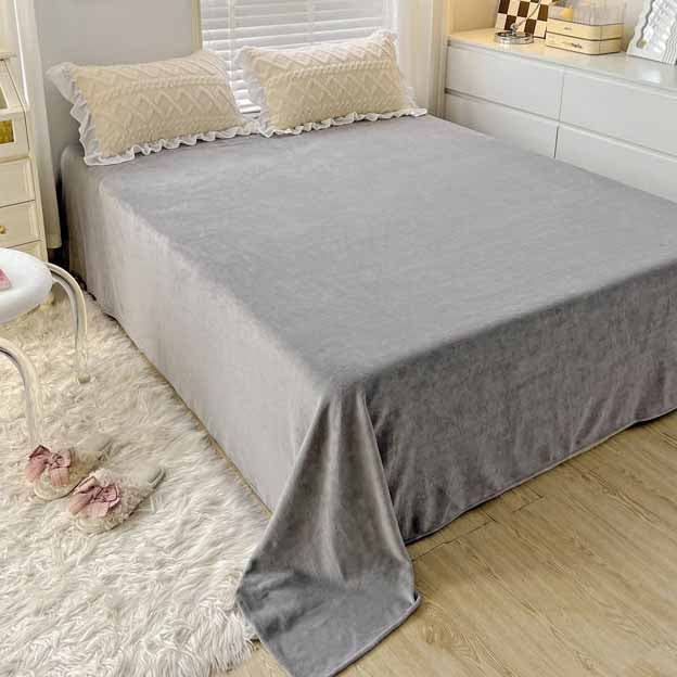 Poly/Acrylic Milk Cashmere Flannel Duvet Cover Bedding Set