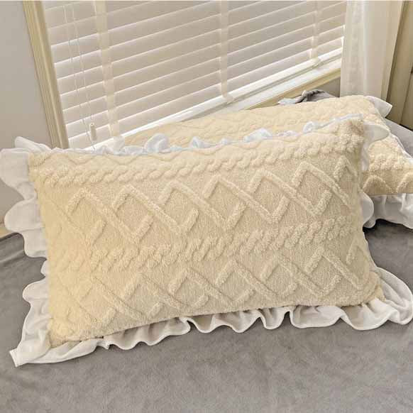 Poly/Acrylic Milk Cashmere Flannel Duvet Cover Bedding Set