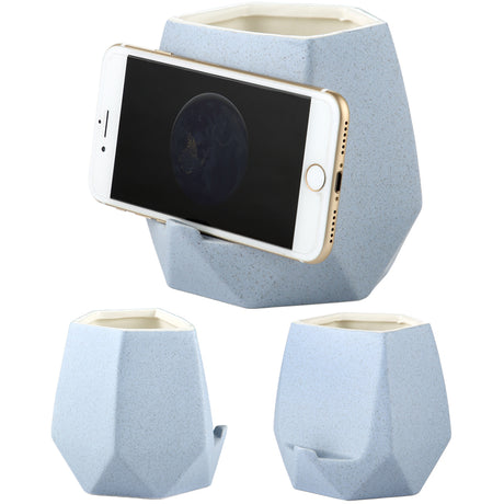 Ceramic toothbrush cell phone storage rack | Solid Color