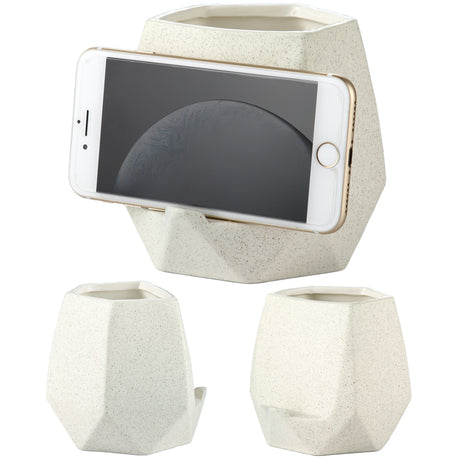 Ceramic toothbrush cell phone storage rack | Solid Color