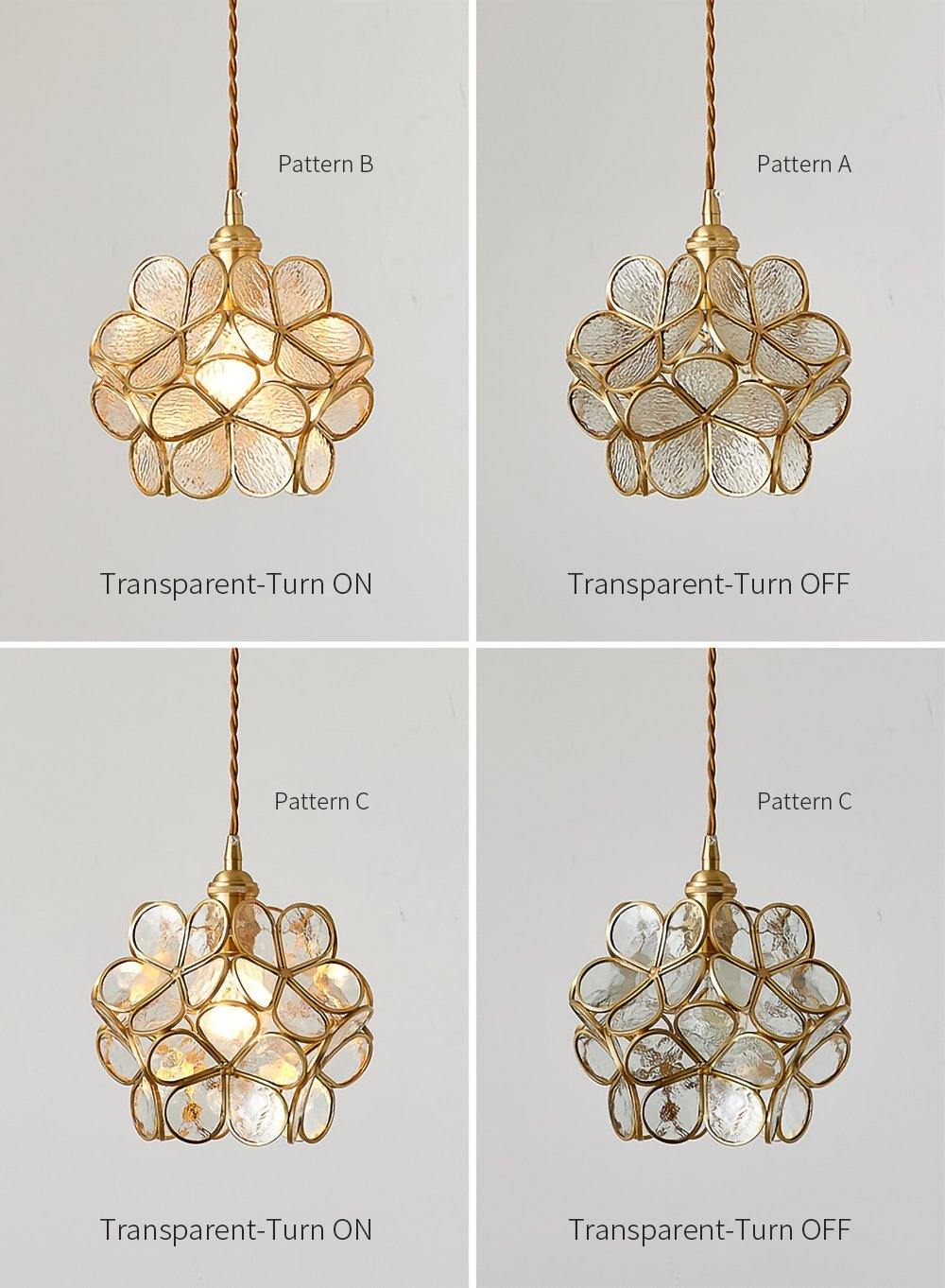Glass Petal Pendant Lights