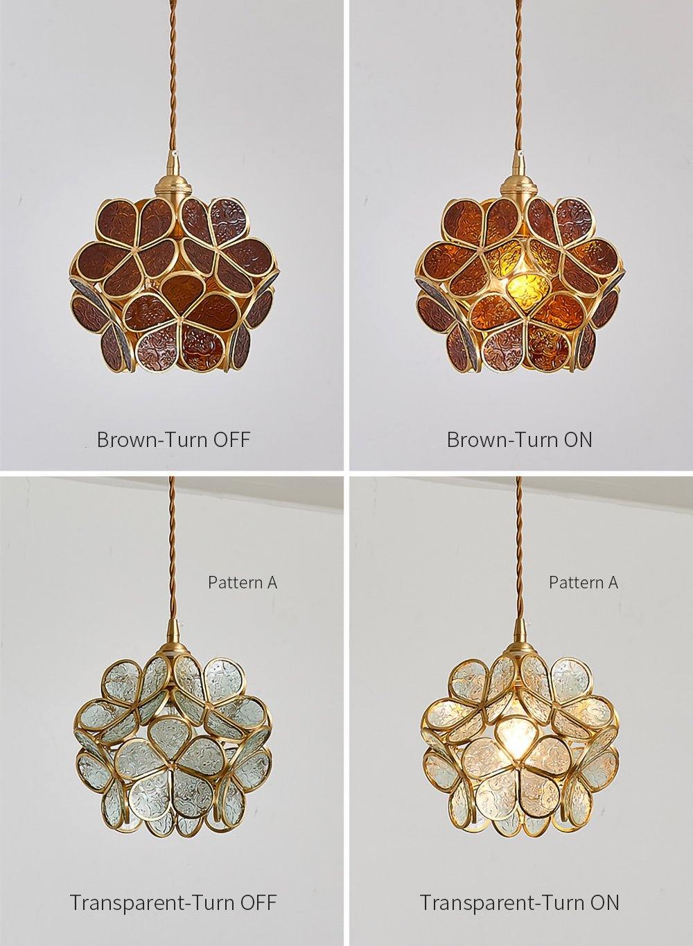 Glass Petal Pendant Lights