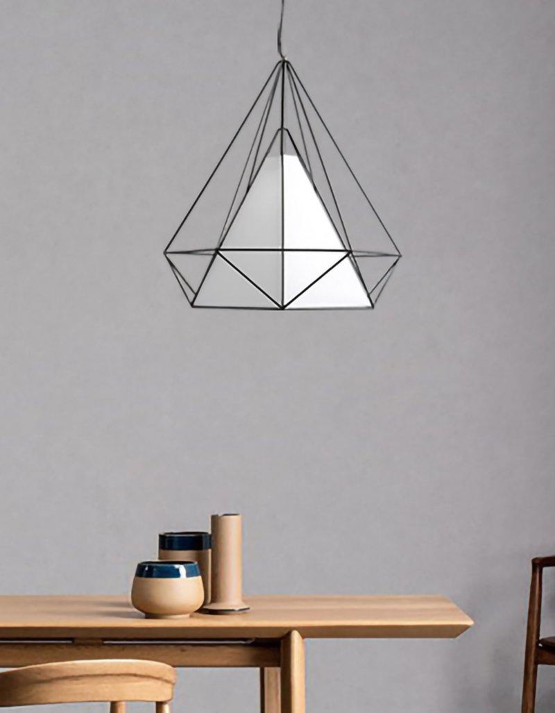 Diamond Cage Metal Pendant