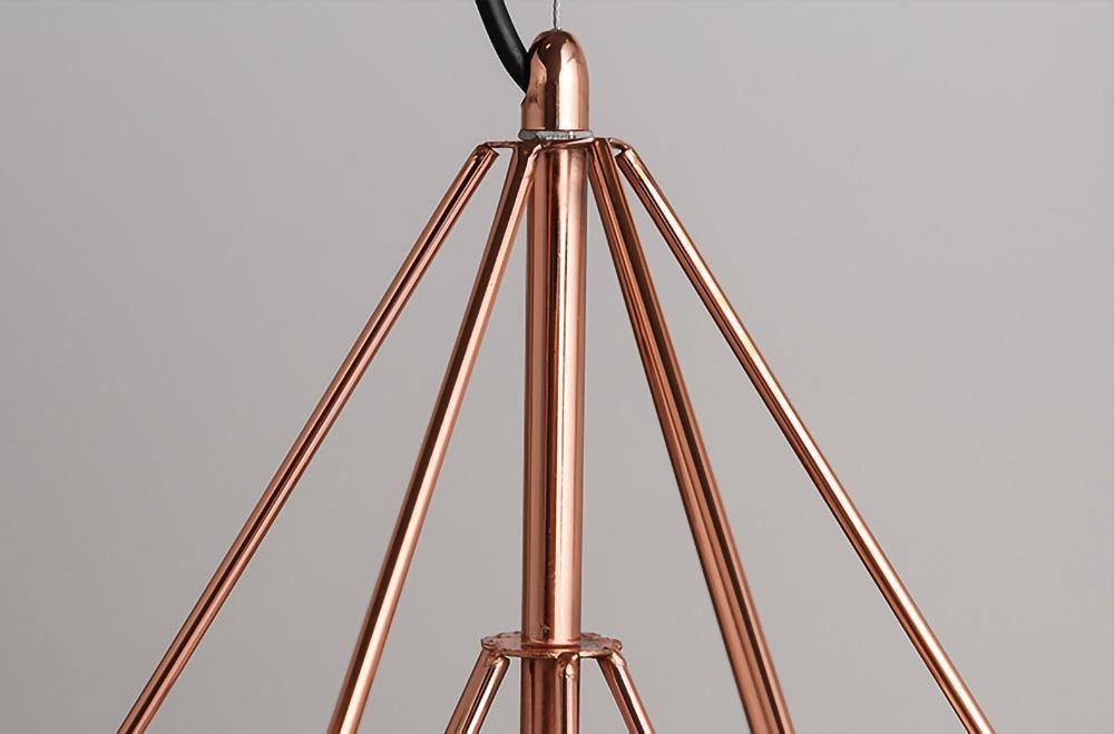 Diamond Cage Metal Pendant