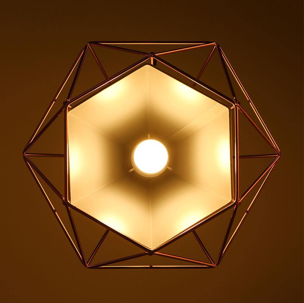 Diamond Cage Metal Pendant