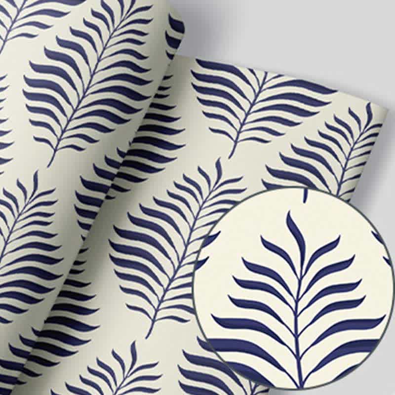 Blue Botanical Pattern Peel & Stick Wallpaper (1 roll)
