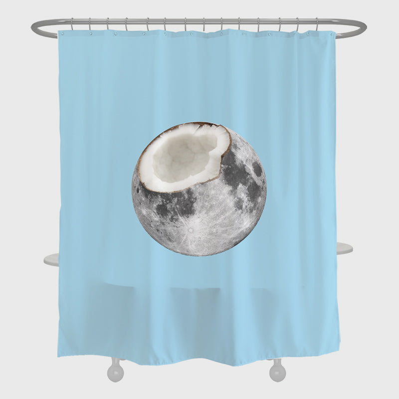 Coconut Shower Curtain (Blue Green Pink)