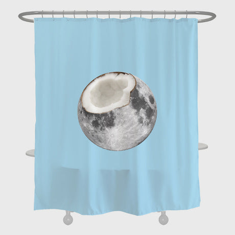 Coconut Shower Curtain (Blue Green Pink)