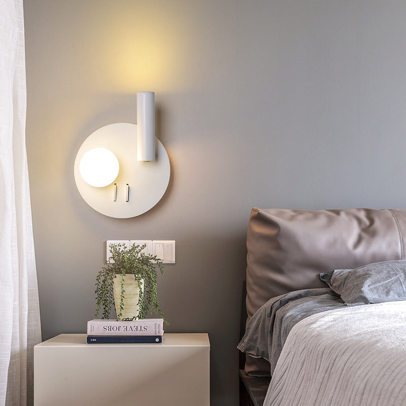 Bedside lamp led reading wall lamp with Double switches