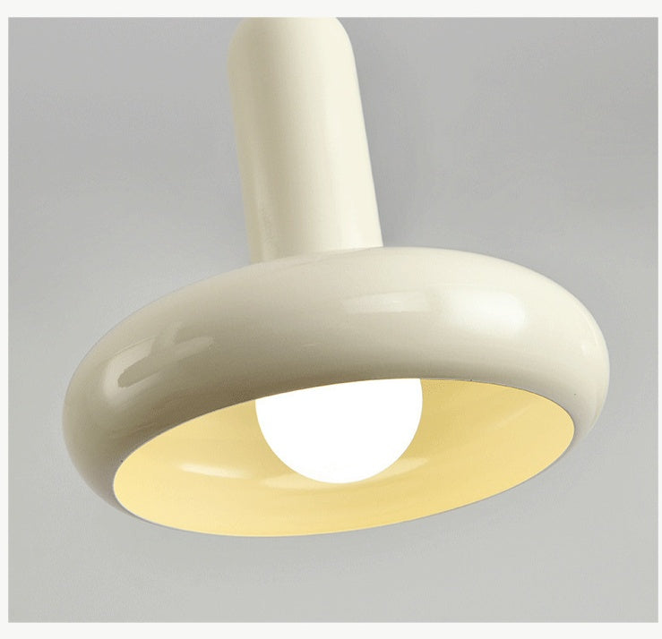 Cream Rocker Arm Wall Lamp