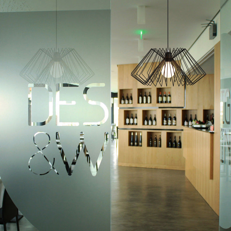 Creative Wrought Iron Cage Pendant Lamp