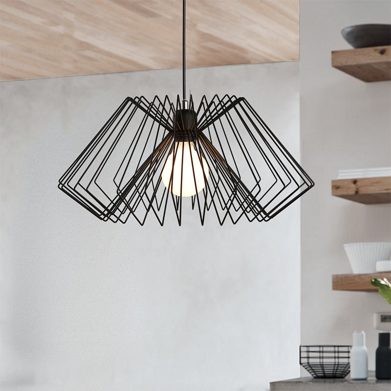 Creative Wrought Iron Cage Pendant Lamp