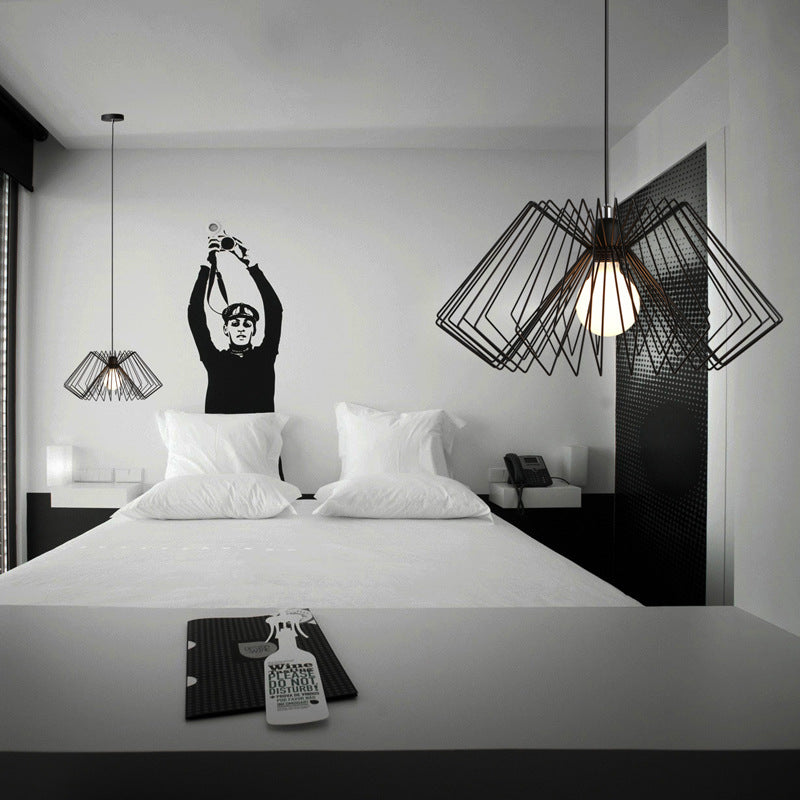 Creative Wrought Iron Cage Pendant Lamp