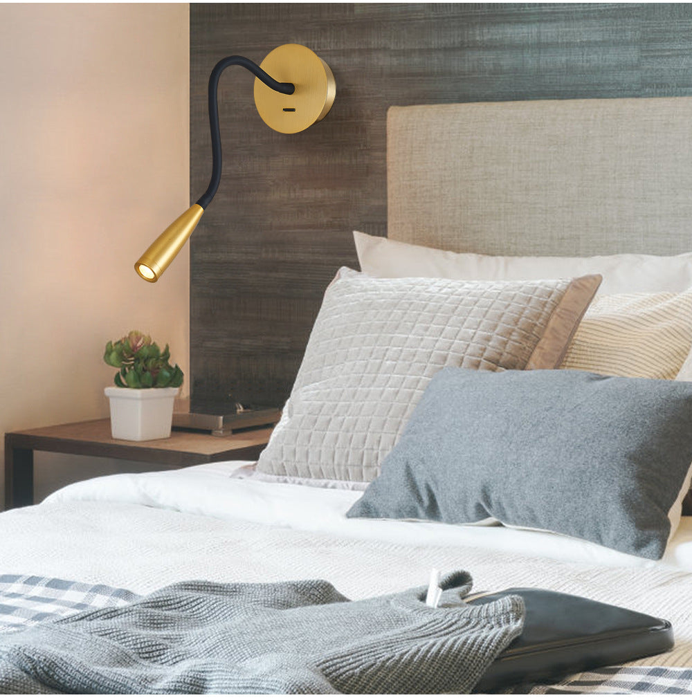 Gooseneck Hose Wall Light