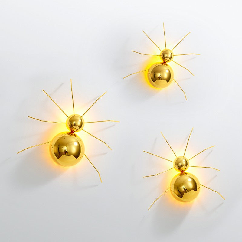 Golden Spider LED Wall Lamp