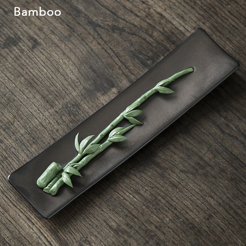 Ceramic Incense Burner, Incense Holder, Art Flower Design, Aromatherapy, Yoga Incense Burner, Small Incense seat