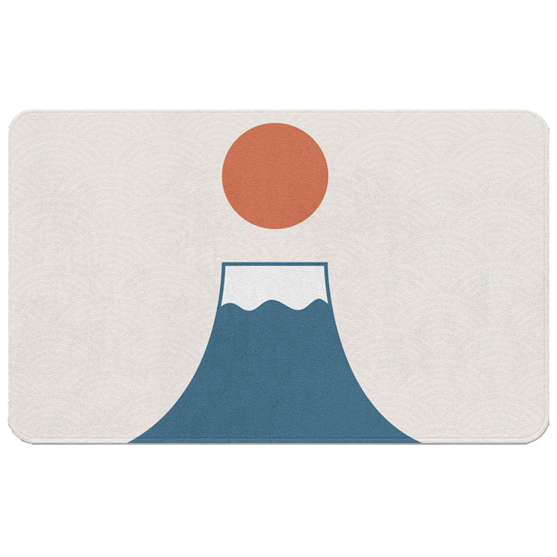 Japanese Mount Fuji Bath Mat