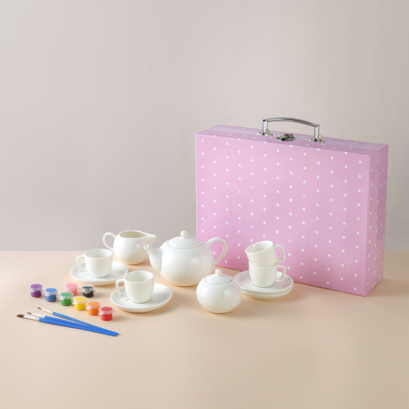 Lead-Free Porcelain DIY Tea Set