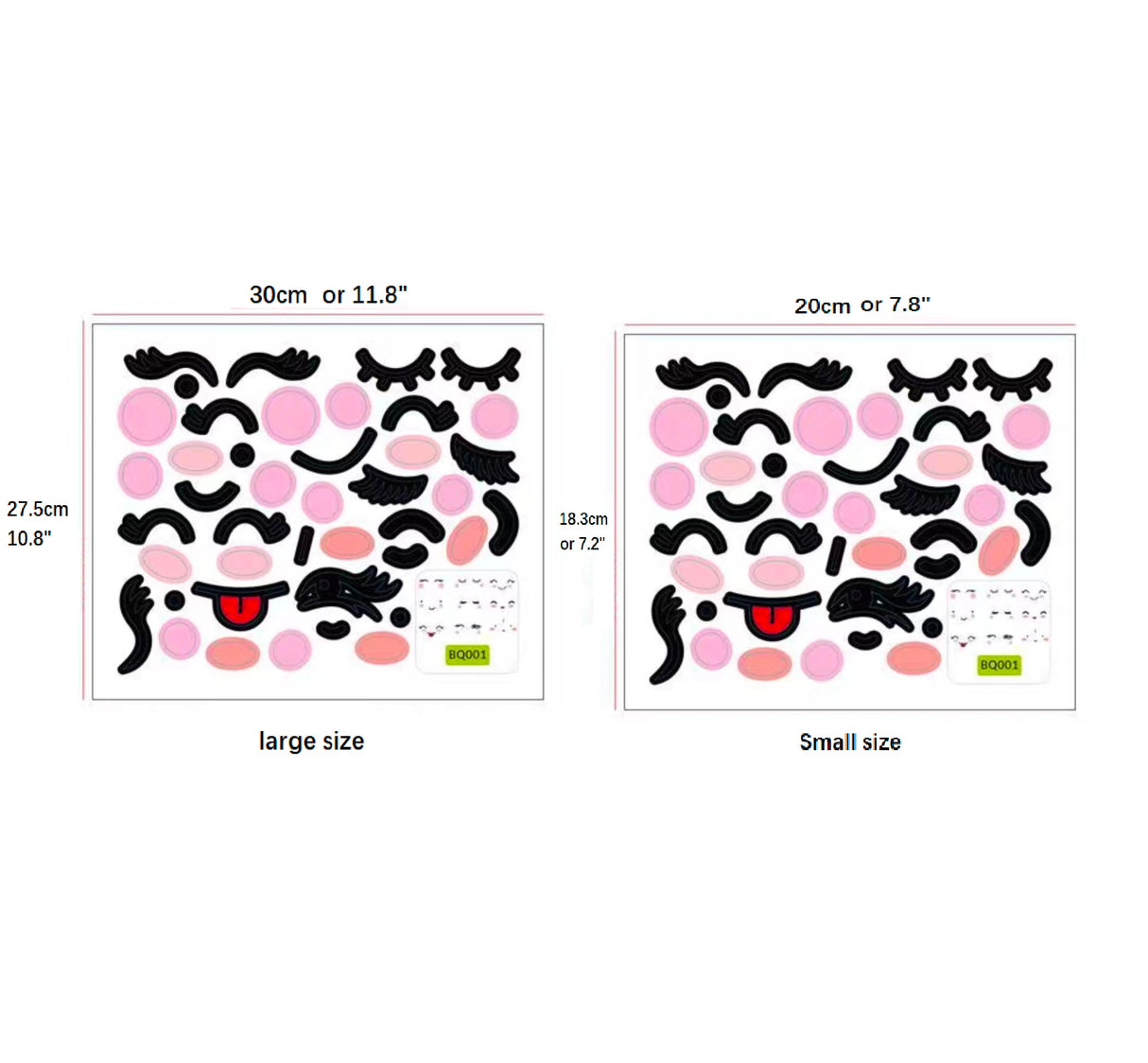 Acrylic Cat Mirror Wall Sticker