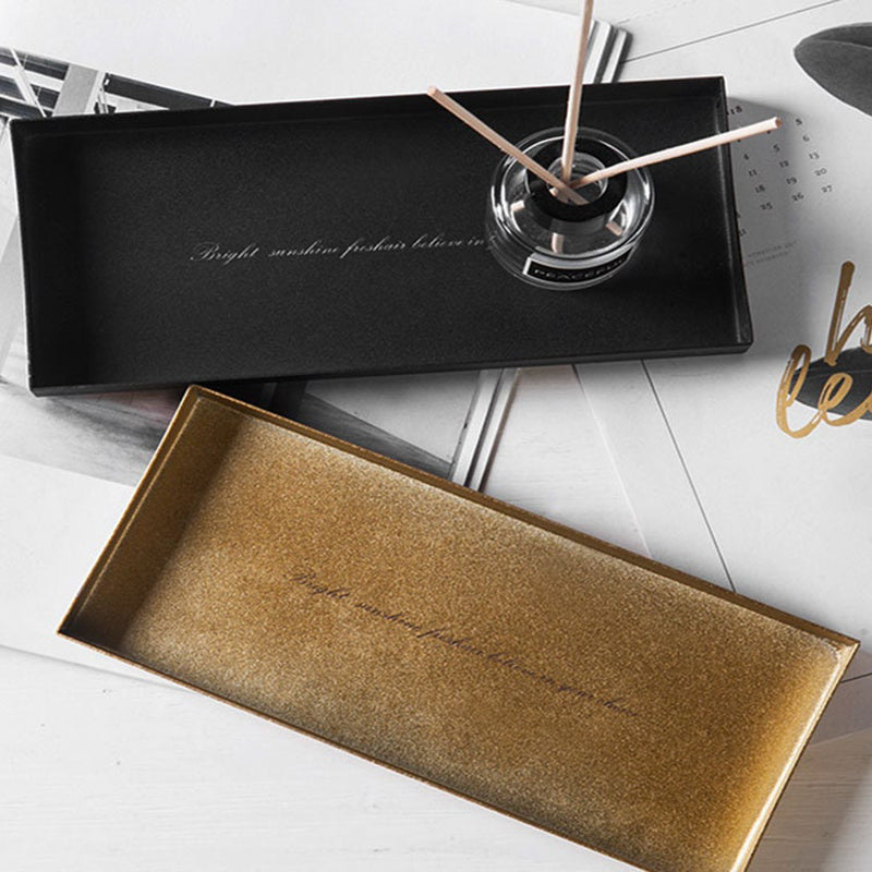 Simple Iron Modern Pallet Handmade, Metal Key Tray Dish, Catch All Tray Iron, Non-Customized