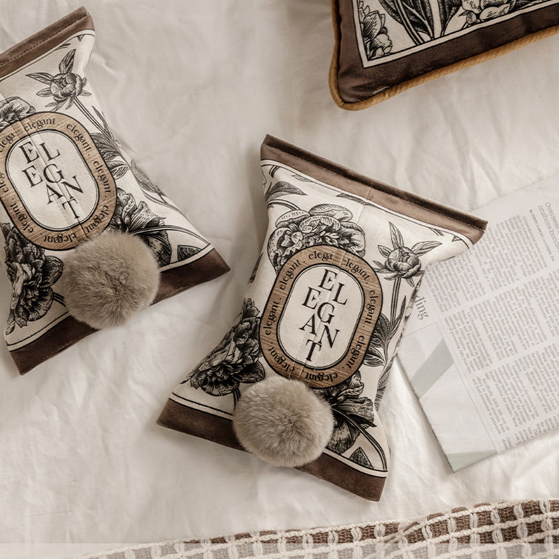 Li Feier American retro tissue box light luxury high-end living room household paper drawer fabric ns French drawer box