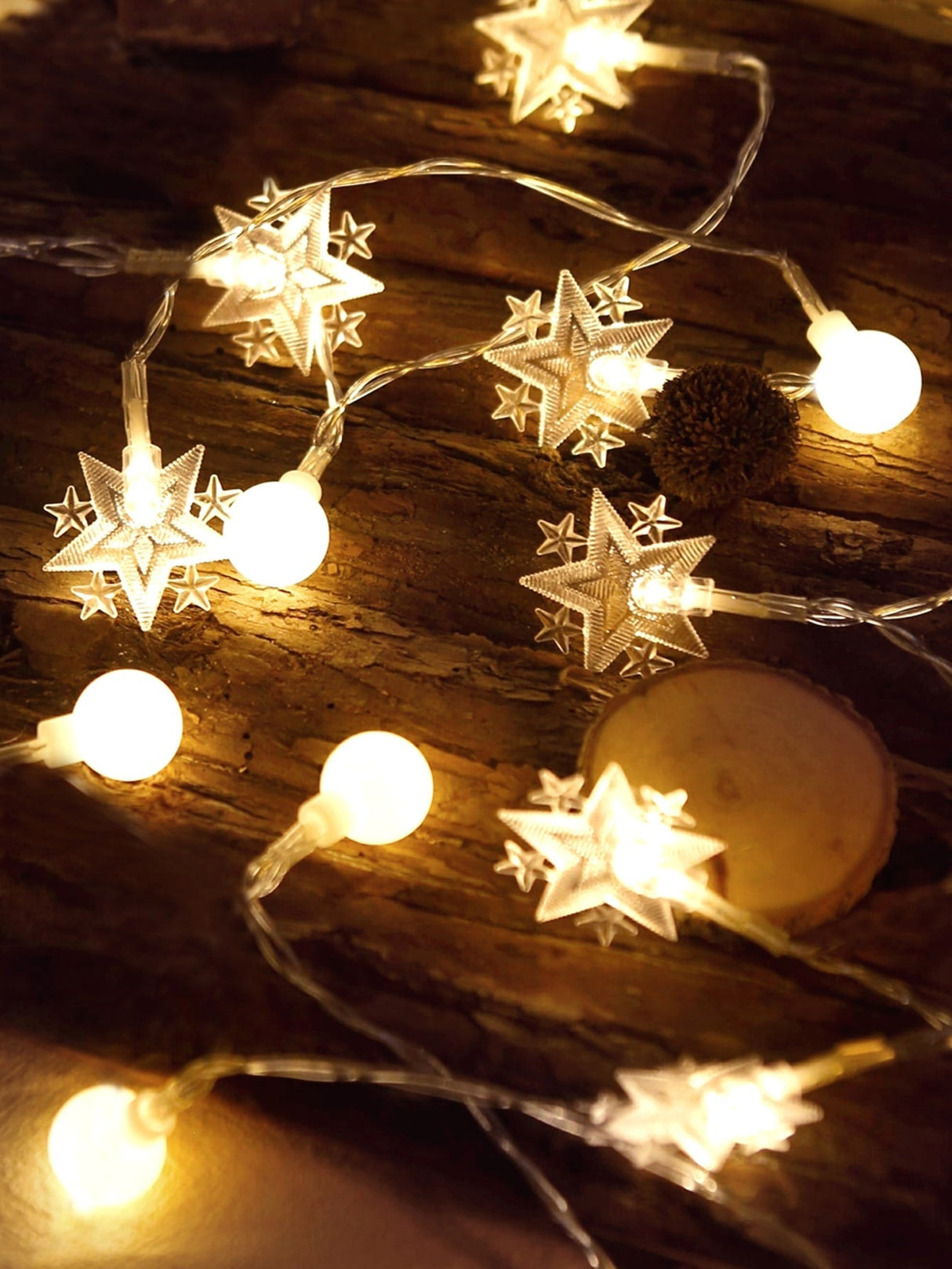 Star & Ball String Light 1pc - Novelty Lighting