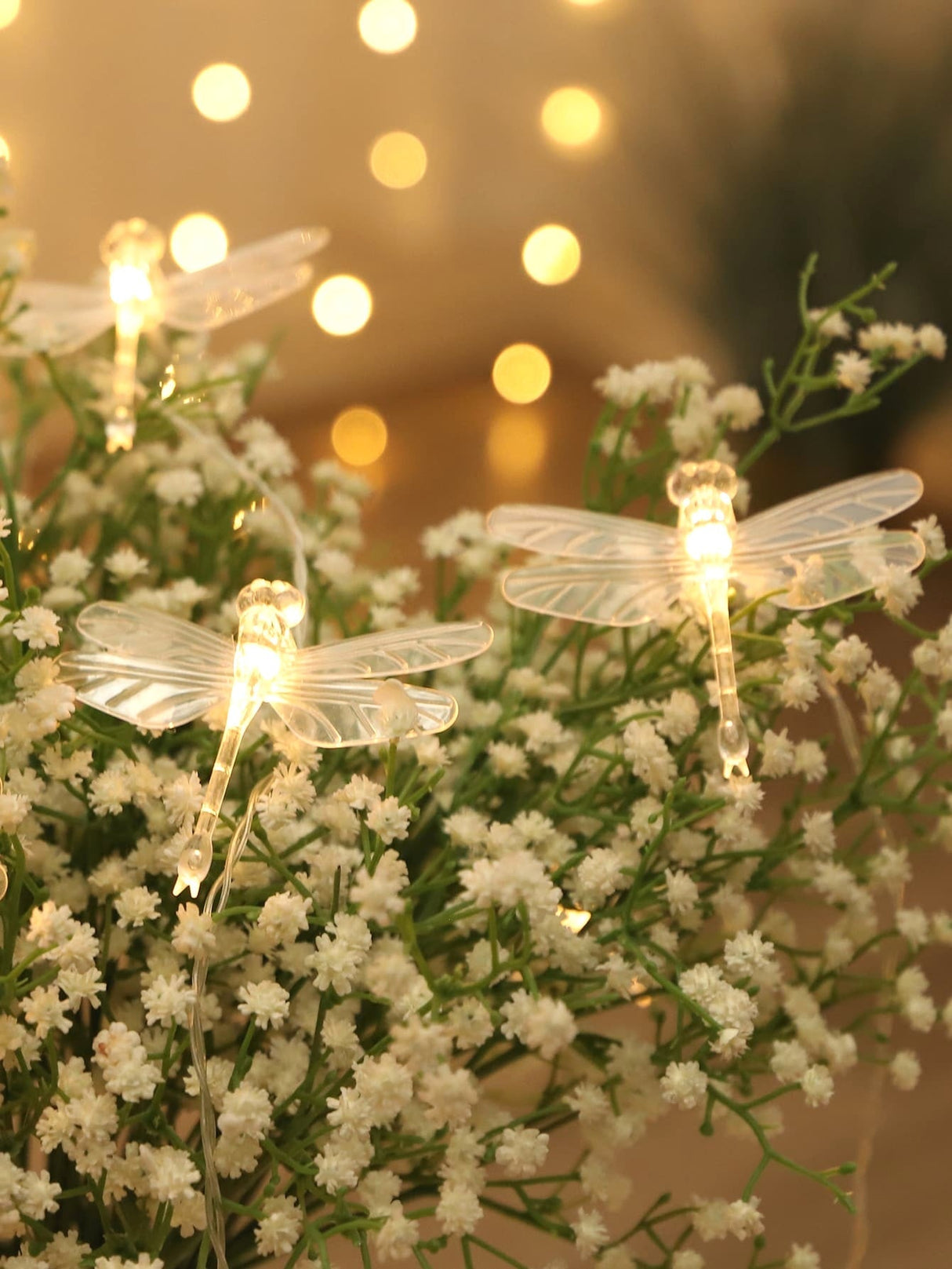 Dragonfly Shaped Bulb String Light 20pcs - Novelty Lighting