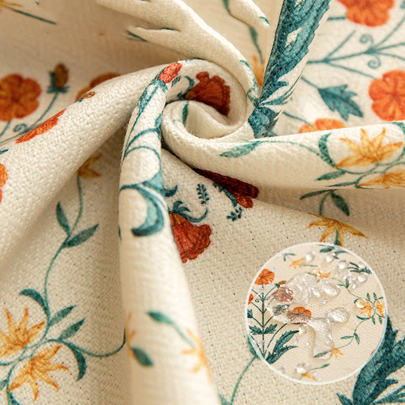 Mode garden American retro table cloth light luxury high-end decorative cloth red living room coffee table cover cloth dustproof cloth