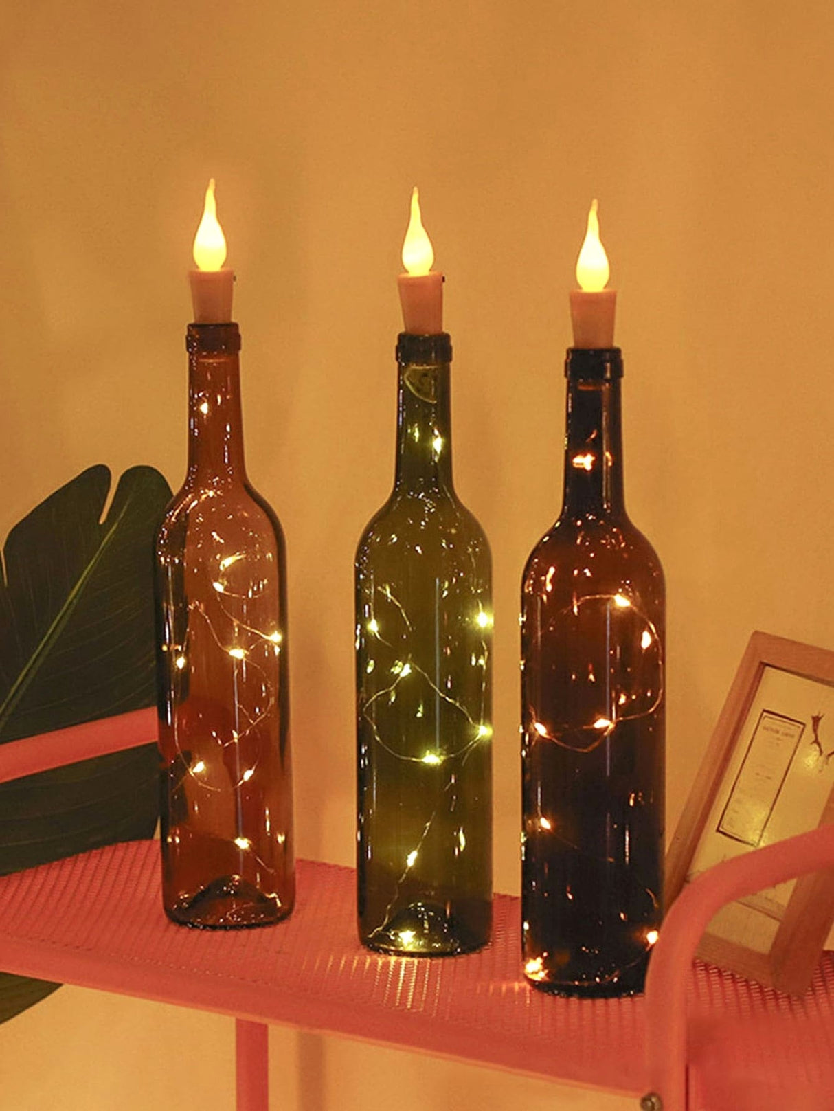 Candle Bottle String Light 1pc - Novelty Lighting