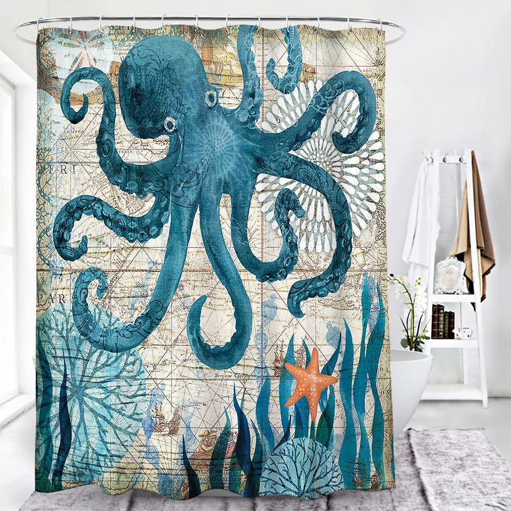 Octopus Shower Curtain