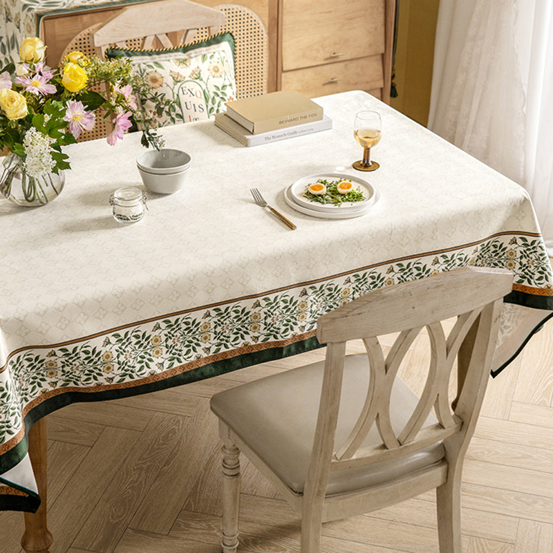 Haitangchun American high-end tablecloth pastoral light luxury living room coffee table tablecloth washing machine cover cloth dustproof tablecloth