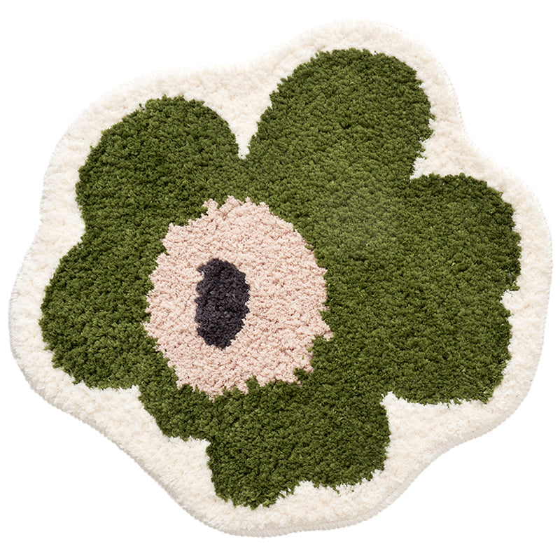 Feblilac Abstract Daisy Flower Bedroom Mat
