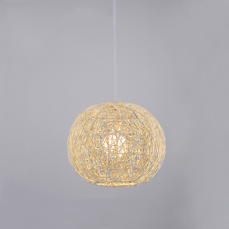 Feblilac Rattan Woven Pendant Light