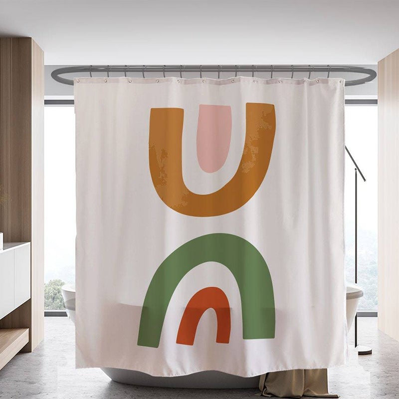Abstract Rainbows Shower Curtain