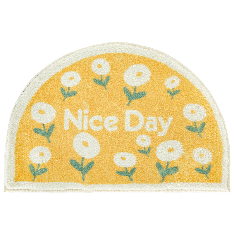 Fresh Lovely Semicircle Bath Mat