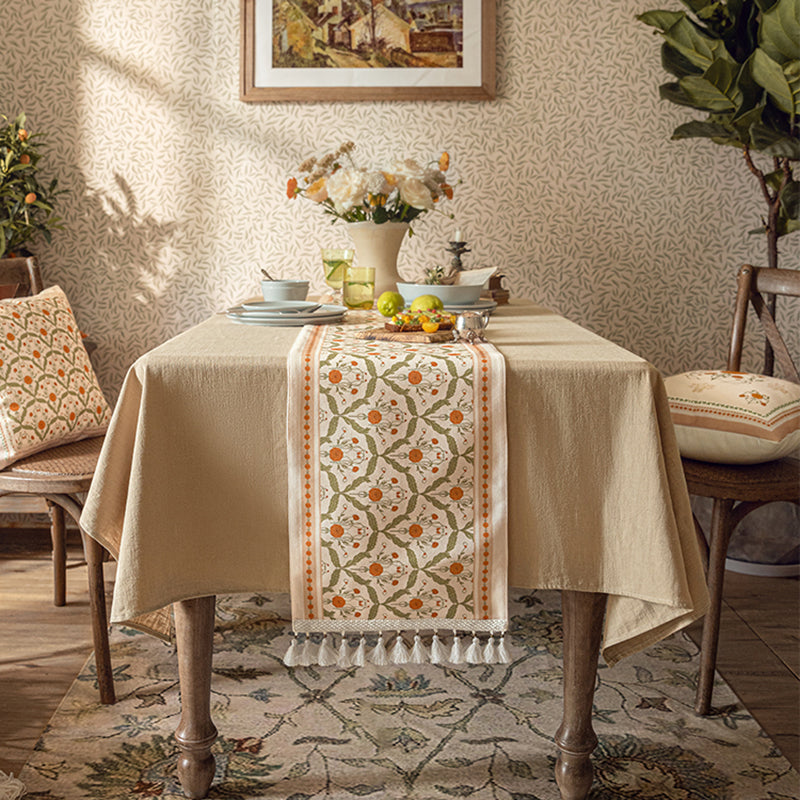 American retro table flag Japanese light luxury ins tablecloth Nordic Chinese coffee table side cabinet cloth cover towel Veligis Vintage printing, durable, long-term washing will not fade