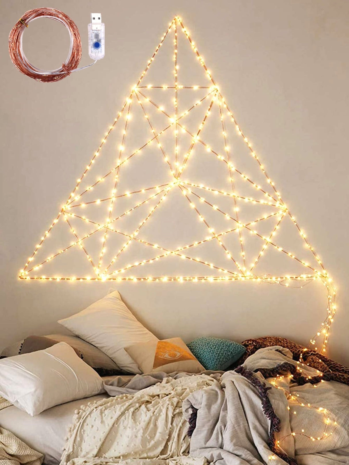 Copper String Light with 200pcs Bulb 1pc - Novelty Lighting